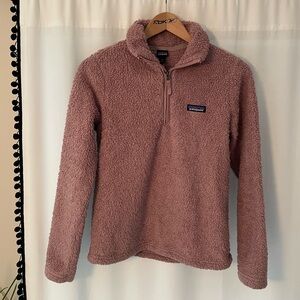 Patagonia Los Gatos 1/4 zip dusty pink women’s XS quarter zip Sherpa